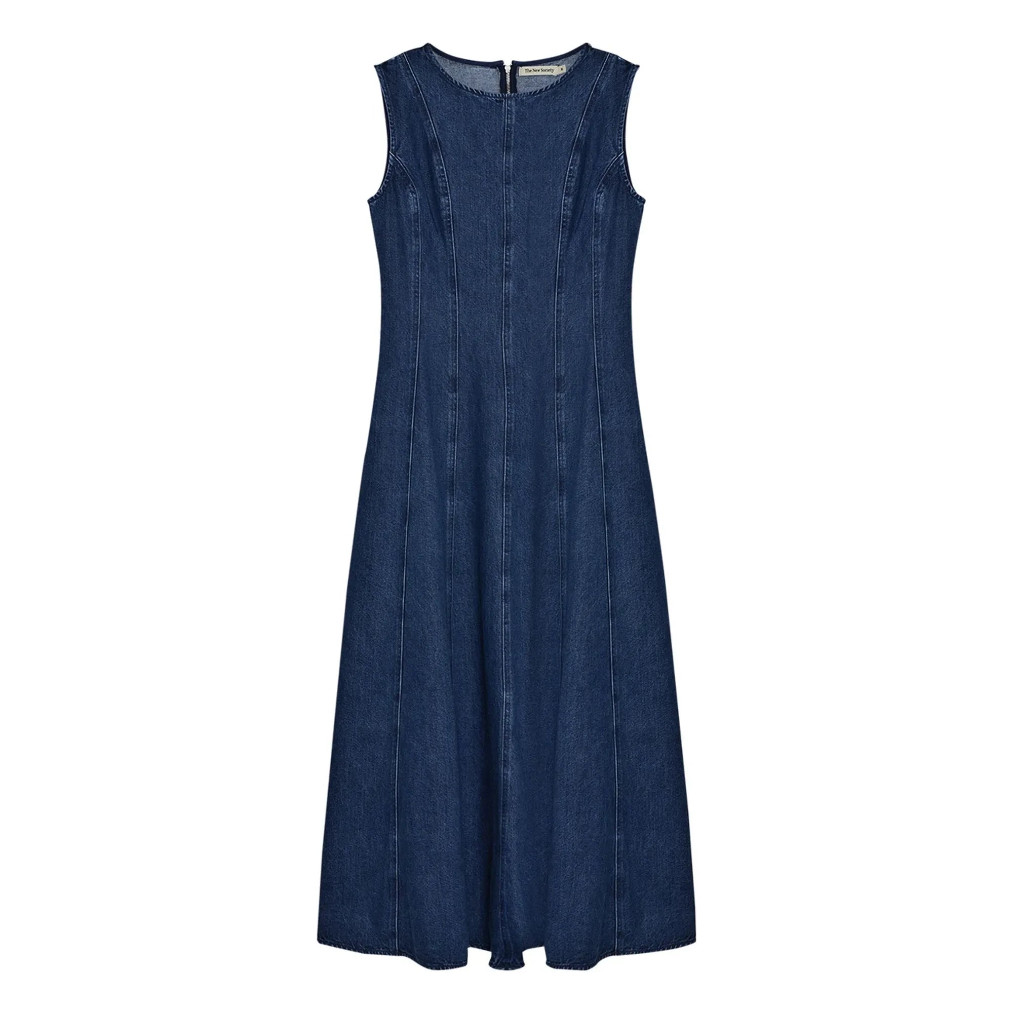 the new society - Jeans Baumwoll Kleid | Denim Blau