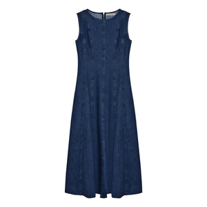 the new society - Jeans Baumwoll Kleid | Denim Blau