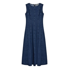 the new society - Jeans Baumwoll Kleid | Denim Blau