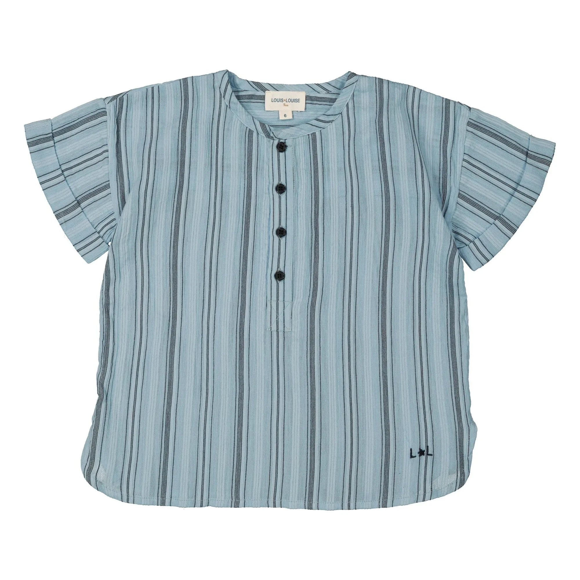 Louis Louise - Kurta Saul Gestreift | Hellblau