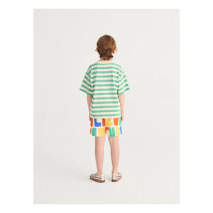 Bobo Choses - Gestreiftes Bobo Choses T-Shirt | Grün