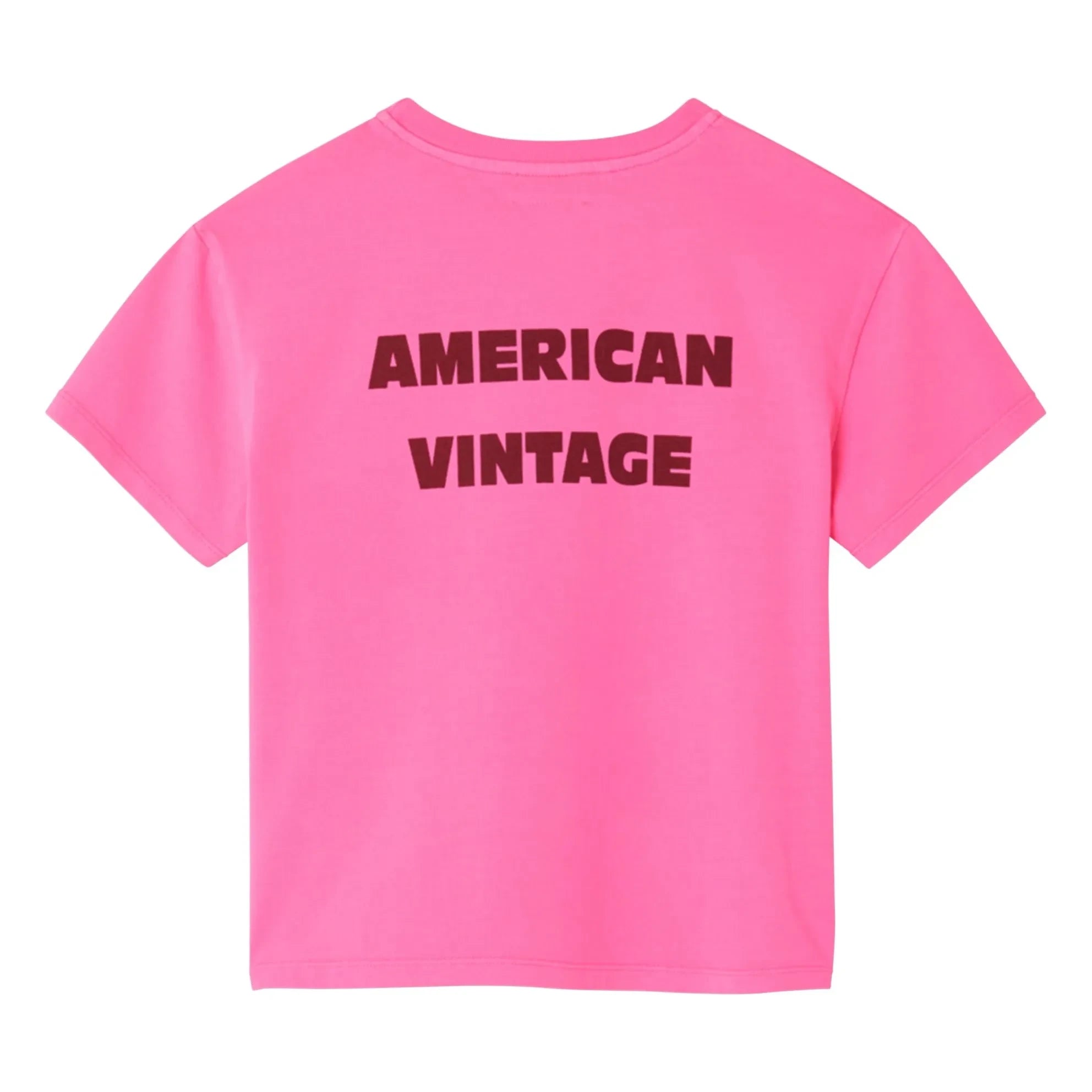 American Vintage - Fizvalley Tişört | Floresan pembe
