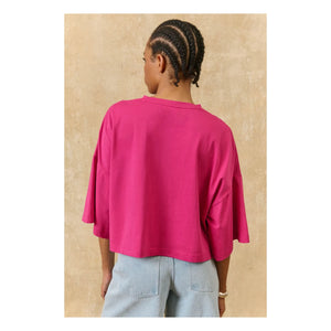 Louise Misha - Neolar Bio-Baumwollbluse | Fuchsia