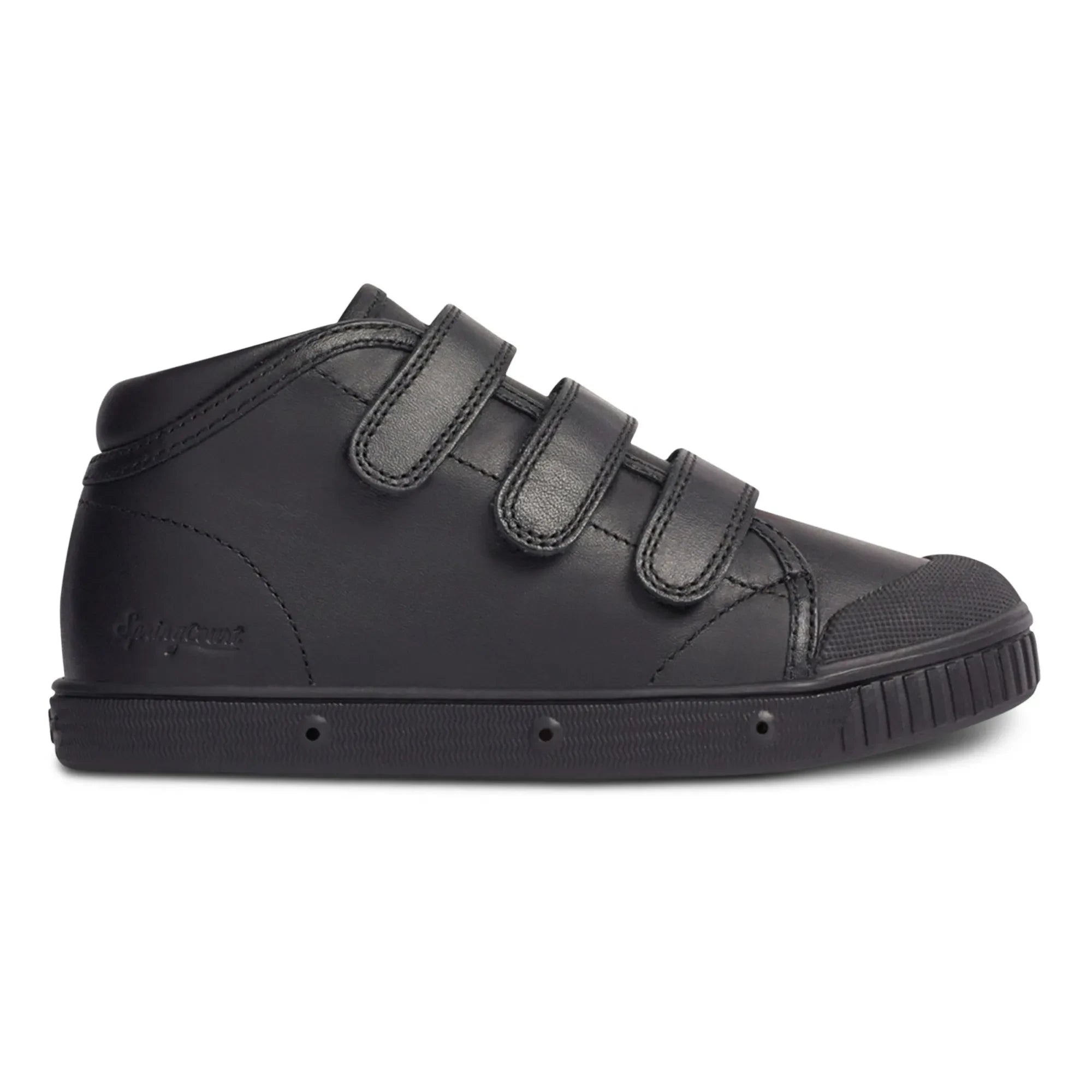 Spring Court - B2 Nappa High-Top Klett-Sneaker | Schwarz