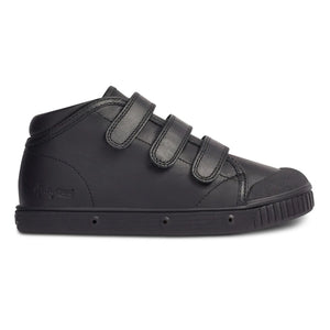 Spring Court - B2 Nappa High-Top Klett-Sneaker | Schwarz