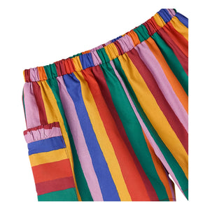 Fabula - Gestreifte Shorts | Rot