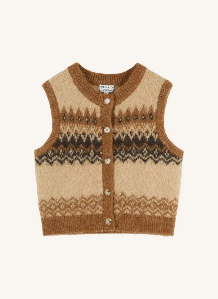 Emile et Ida - Enoah Strickjacke | Karamell