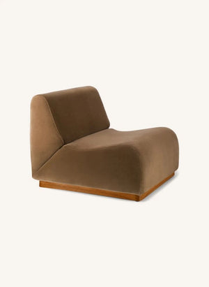 The Socialite Family - Glatter Velvet Rotondo Modular Sofa | Mocha