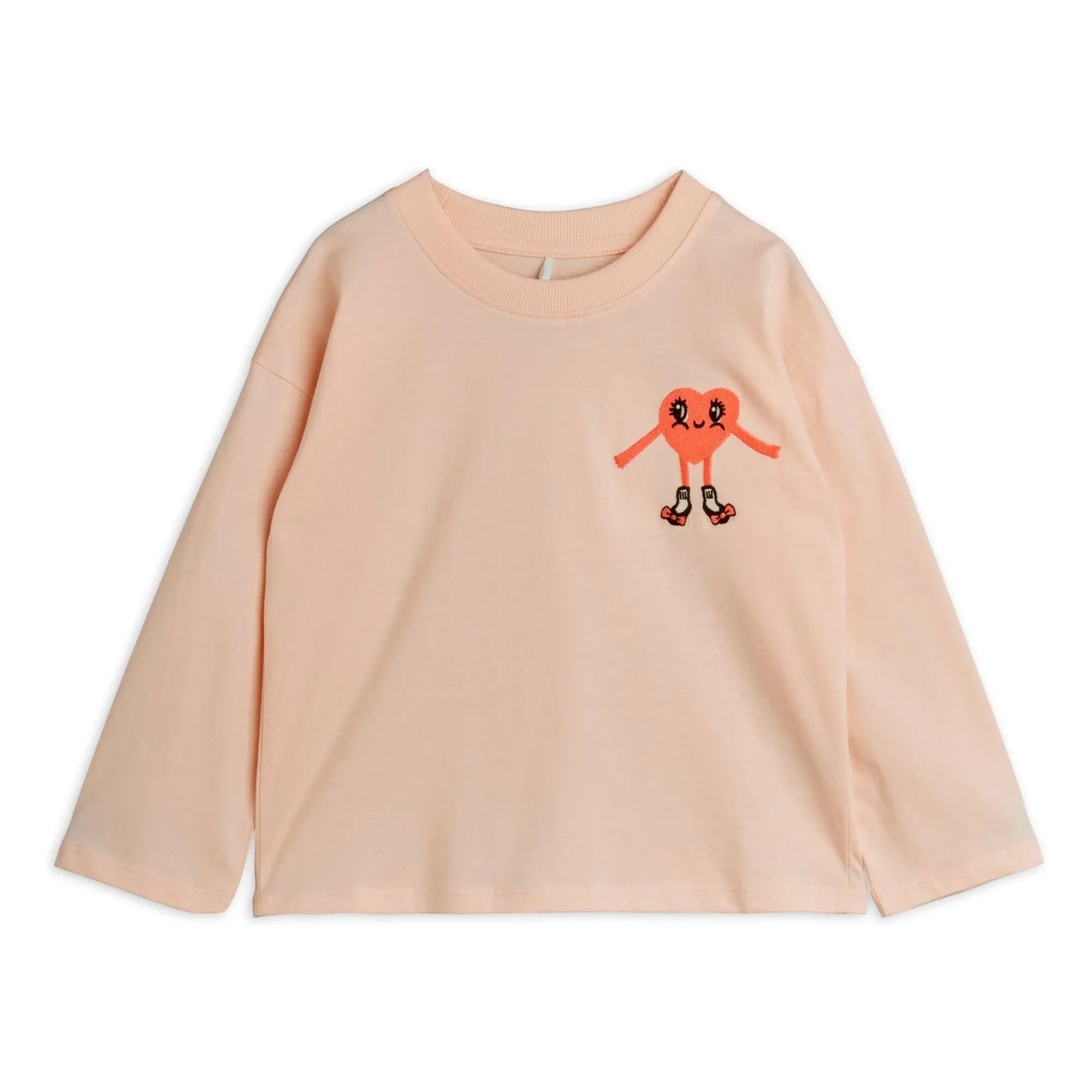 Mini Rodini - Bio-Baumwoll-Herz-T-Shirt | Puderrosa