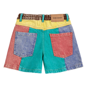 Bobo Choses - Shorts aus Bio-Baumwolle mit Farbblock | Türkis
