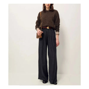 Sessùn - Silty Merino Wollpullover | Dunkelgrau