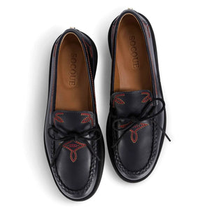Socque Paris – Totem Lederslipper | Schwarz