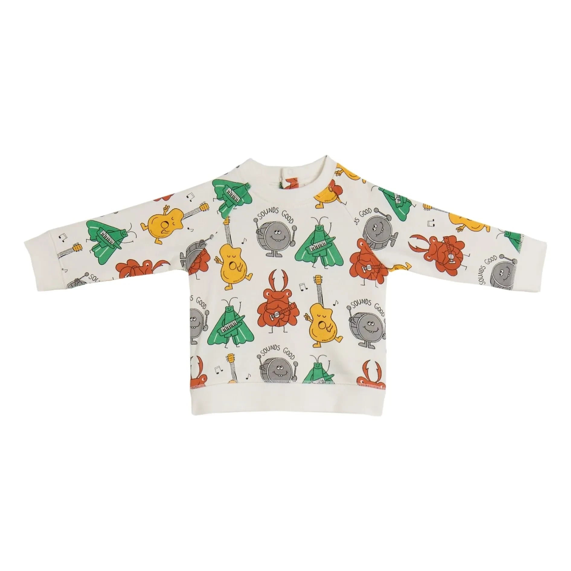 Stella McCartney Kids - Insekten-Sweatshirt aus Bio-Baumwolle | Cremefarben