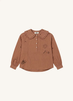 Hundred Pieces - Candy Stars Bluse | Braun
