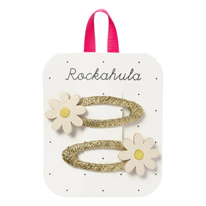 Rockahula Kids - Haargummis mit Gänseblümchen (2er-Set) | Gold