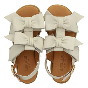 Angulus - Sandalen mit Knoten | Creme