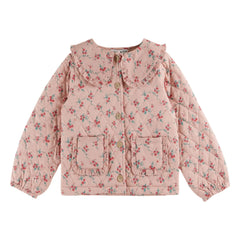 Emile et Ida - Blumenmuster Steppjacke | Rosa