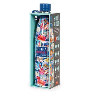 Legami - 800 ml Thermos - Reiseaufkleber - Heiß & Kalt
