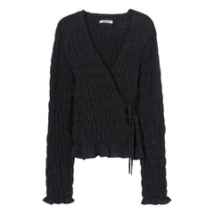 Cordera - Merinowoll-Strickjacke | Anthrazitgrau