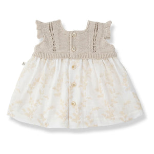 1+ in the family - Soana Besticktes Kleid | Ecru