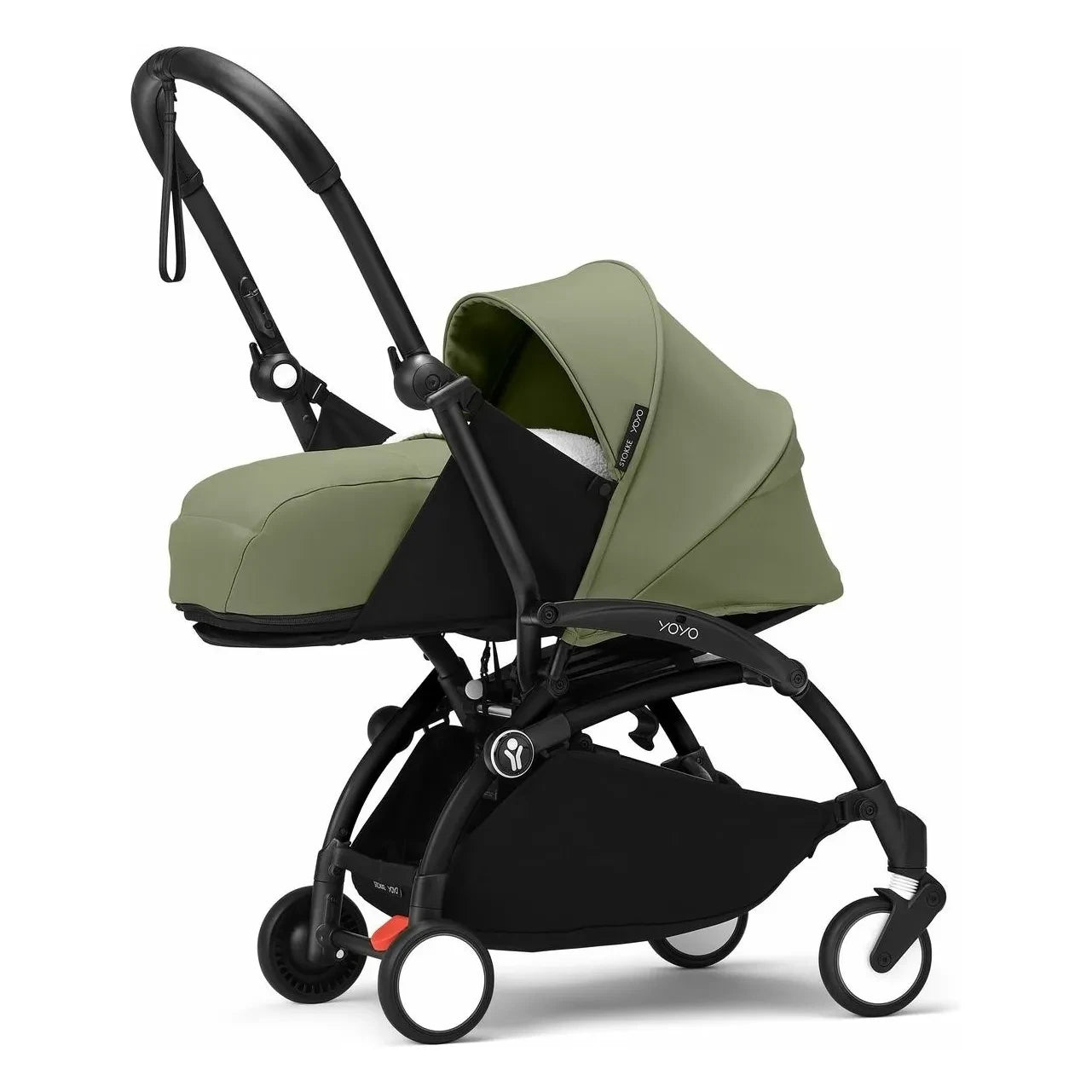 Stokke® - YOYO³ 0+ yenidoğan bebek arabası Siyah çerçeve | Olive
