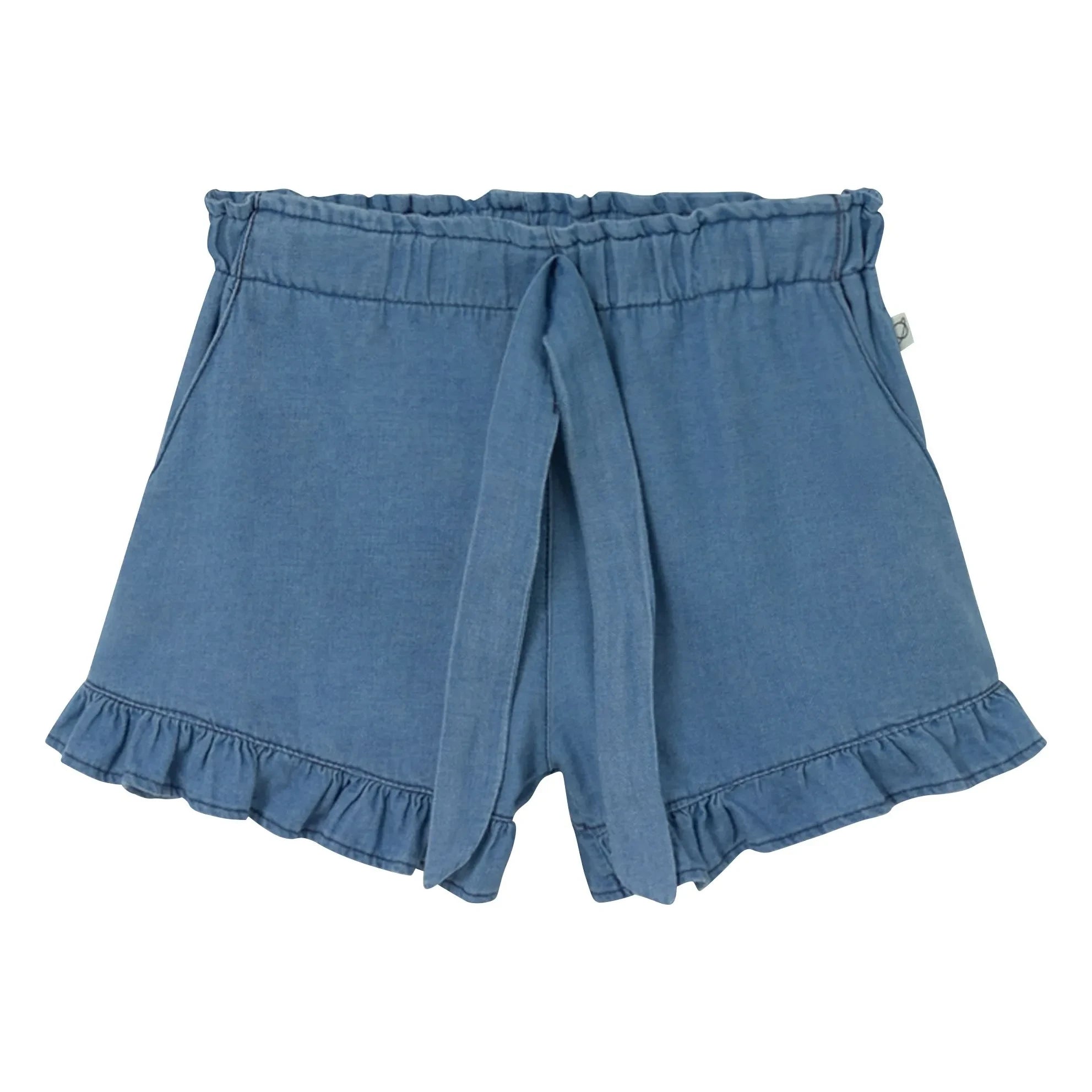 Cozmo - Blaue Jeansshorts mit Sienna-Rüschen