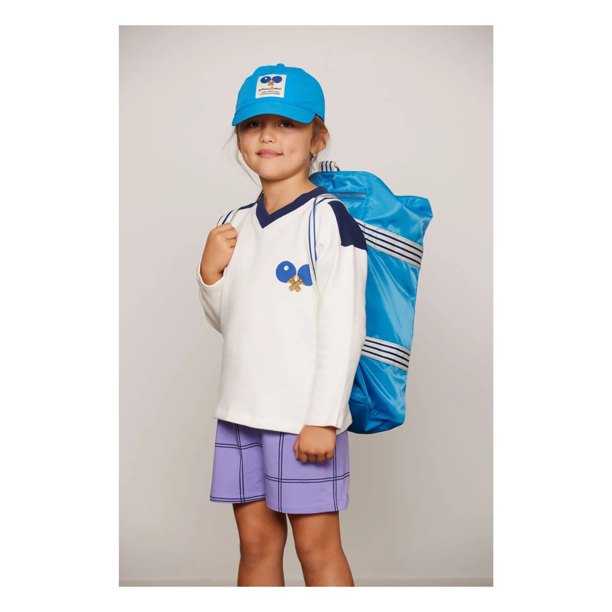 Mini Rodini - Sweatshirt mit Bio-Baumwolle „Ping Pong“ | Weiß