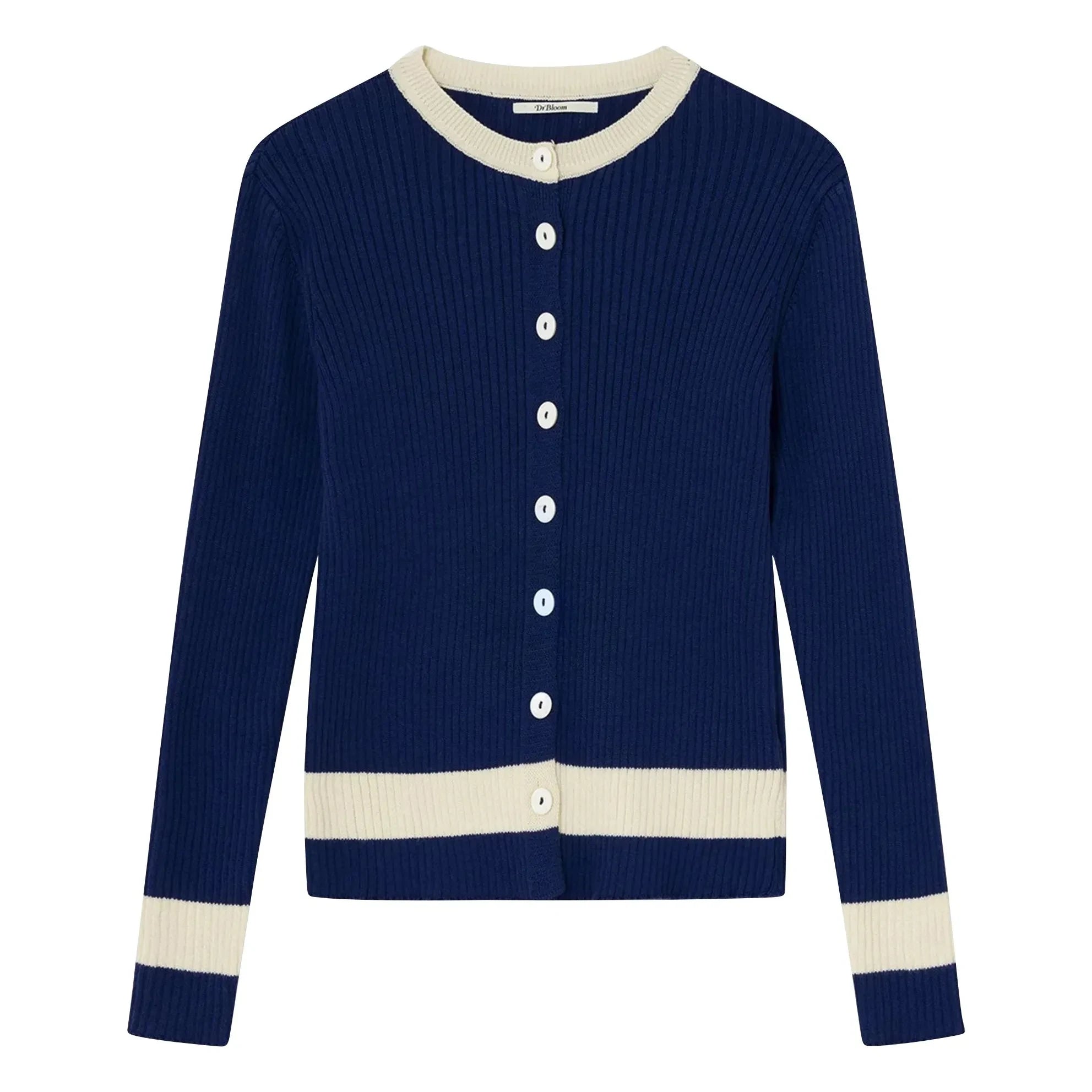 Dr Bloom - Gaseosa Baumwollstrickjacke | Blau