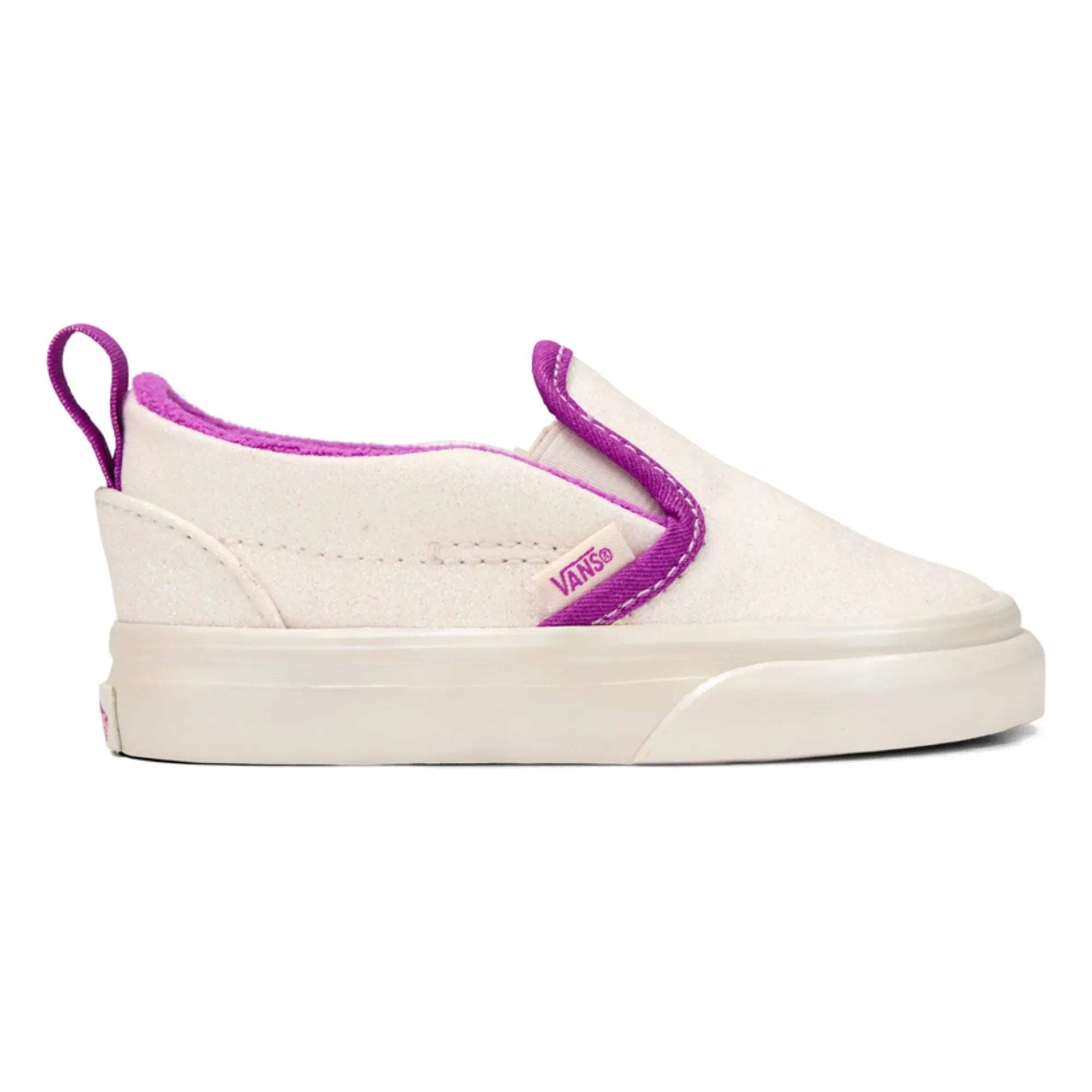 Vans - Glitzer Baby Slip-On Sneaker | Weiß