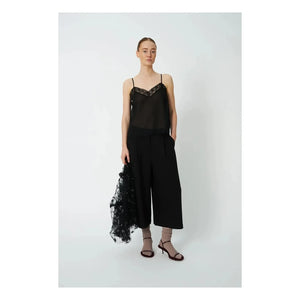 Stella Nova - Pailletten Bluse | Schwarz