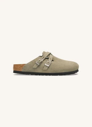 BIRKENSTOCK - Blair Wildleder-Pantoletten | Grau-Braun