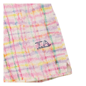 True Artist - Strukturierte Karo-Shorts | Lila