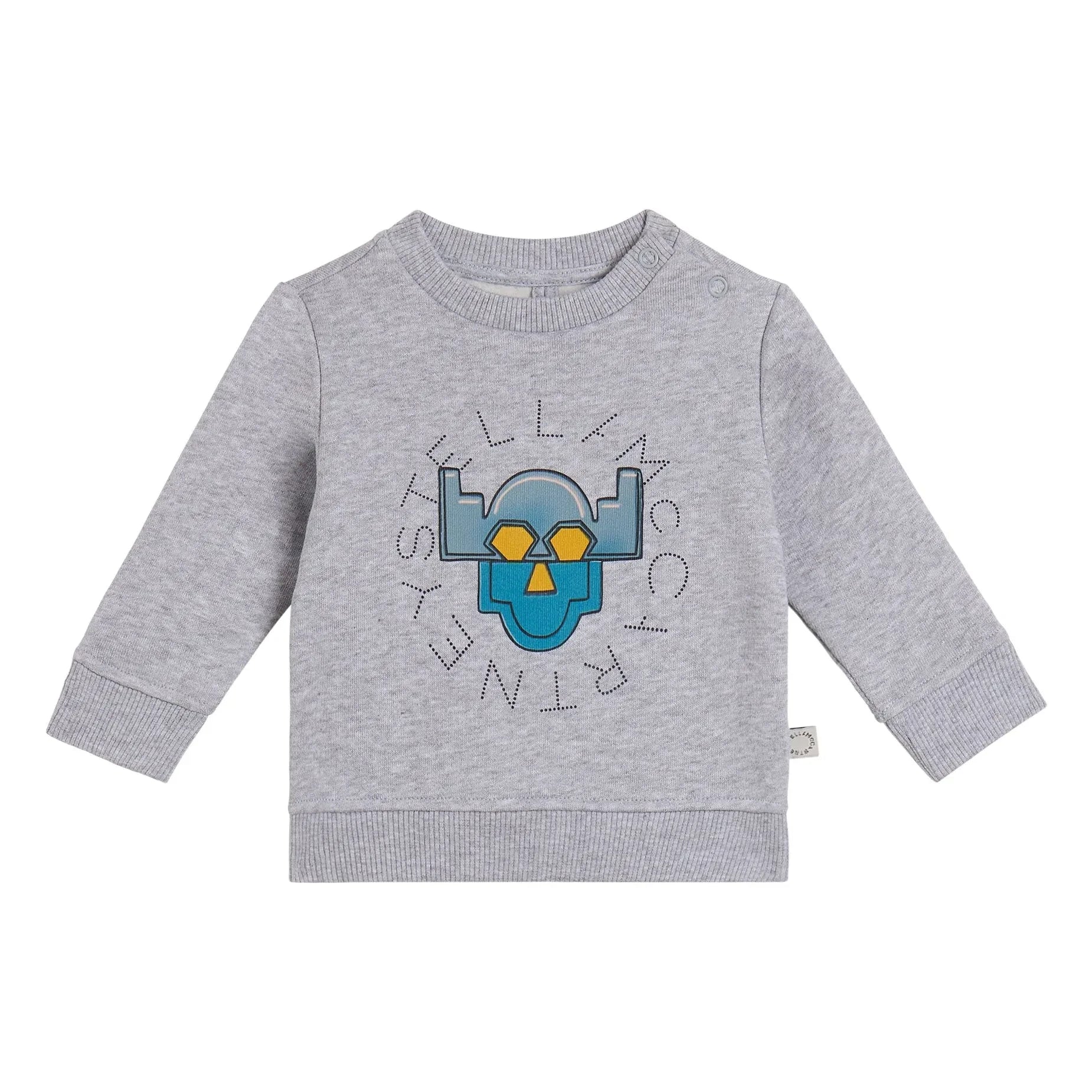 Stella McCartney Kids - Süper kahraman sweatshirt | Gri melanj