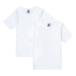 Petit Bateau - 2er-Set Bio-Baumwoll-T-Shirts | Weiß