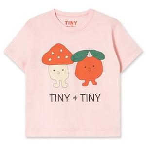 Tinycottons - Tiny & Tiny Organik Pamuk Tişört | Pembe