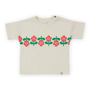 Goldie + Ace – Blumen-T-Shirt | Ivory
