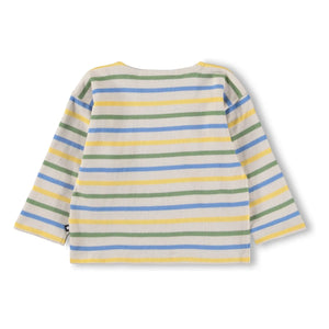 Molo - Edarko Gestreiftes Bio-Baumwoll T-Shirt | Ecru