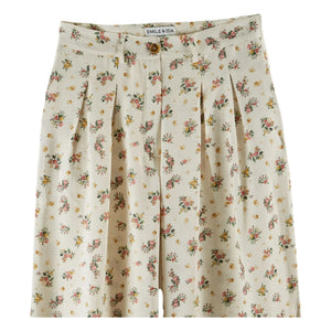 Emile et Ida - Bedruckte Hose | Creme