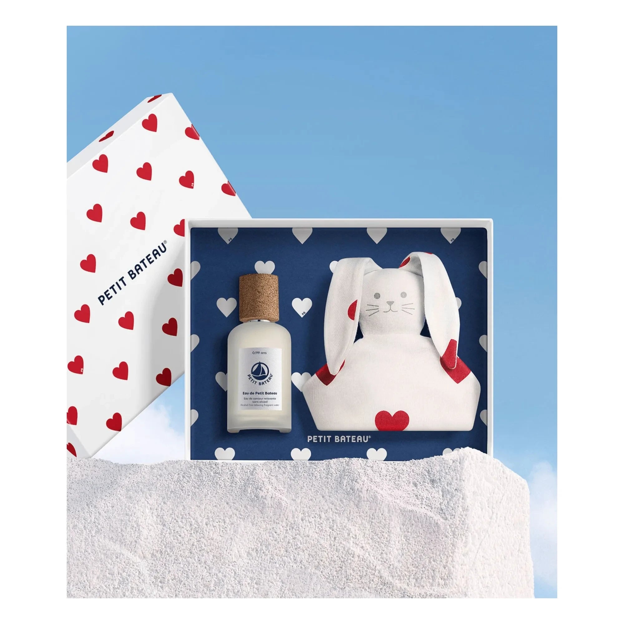Petit Bateau - Geschenkset zur Geburt mit Parfum und Kuscheltier