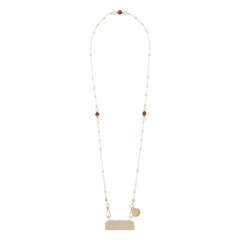 LaCoqueFrançaise - Iris lange Kette 120 cm | Beige