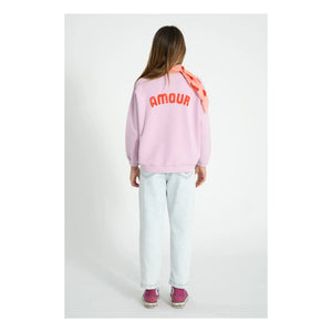 Piupiuchick - Bio-Baumwoll Love Sweatshirt | Rosa