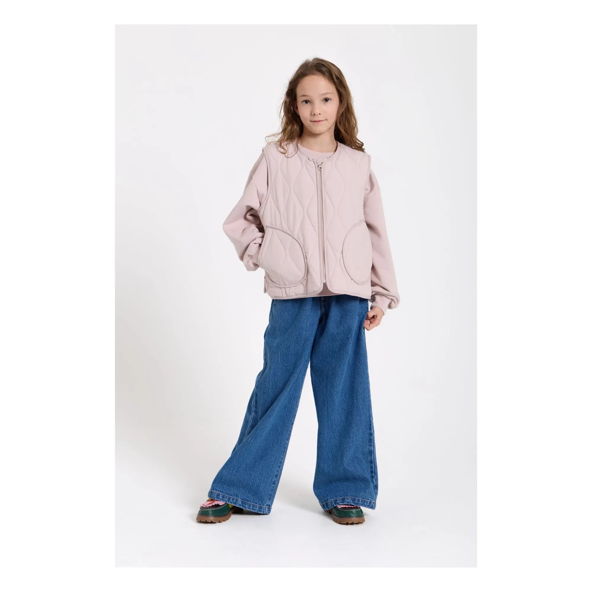 Smallable Kid - Ärmellose Stepp-Cheer-Jacke | Hellrosa