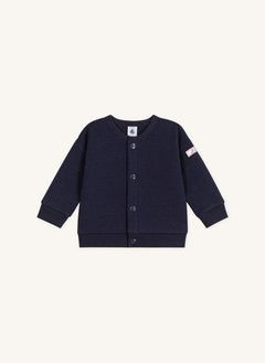 Petit Bateau - Strickjacke aus Bio-Baumwolle | Nachtblau