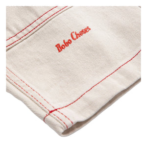 Bobo Choses - Organische Baumwoll-Twill-Panelhose | Weiß