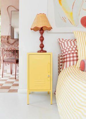 Mustard Made - Kurze Metallkommode | Verblasstes Gelb