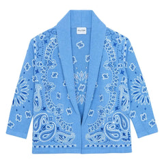 Kujten - Cardigan Cody Bandana Bico Kaschmir | Hellblau