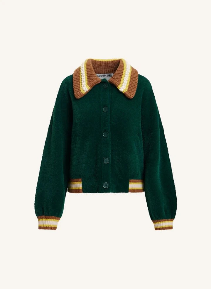 Essentiel Antwerp - Kamore Cardigan | Waldgrün