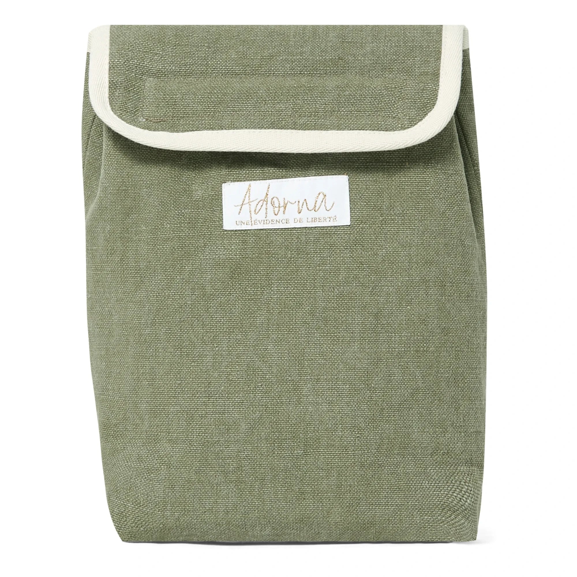 Adorna - Leinen-isolierte Lunchtasche | Khaki
