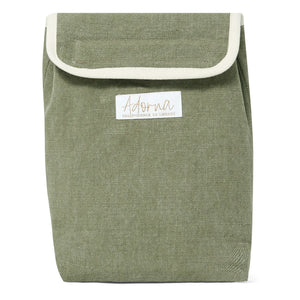 Adorna - Leinen-isolierte Lunchtasche | Khaki
