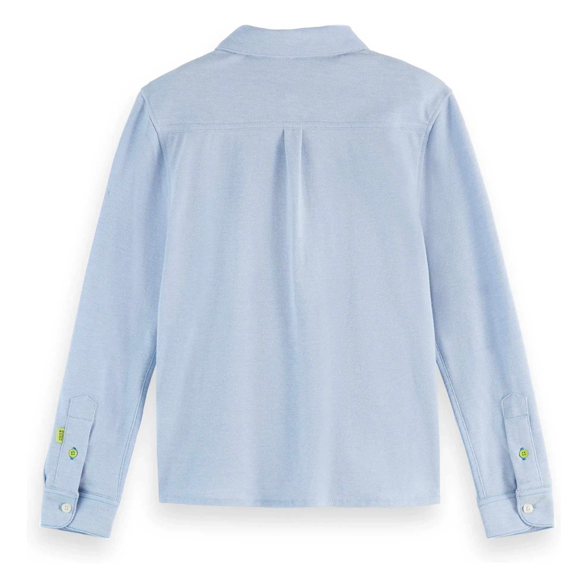 Scotch & Soda - Zweifarbiges Piqué-Shirt | Blau